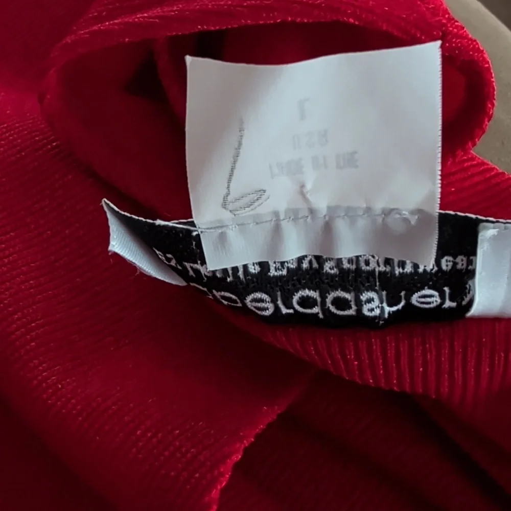 Vtg. Haberdashery by Leslie Fay Sportswear Mock Two-Piece Cardigan LP Red - Picture 15 of 15